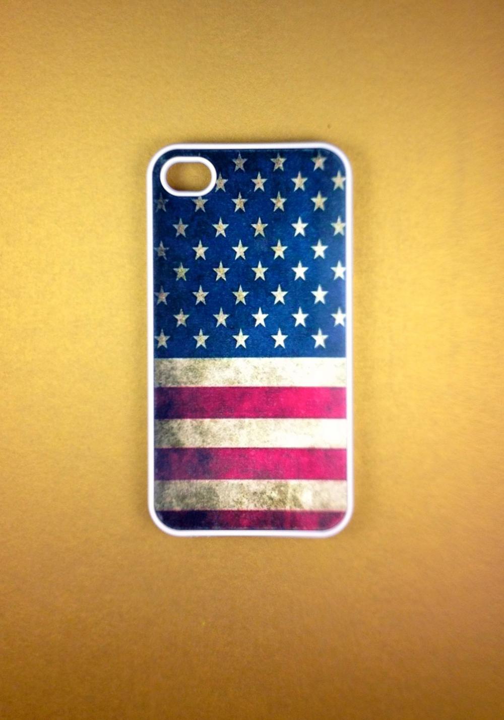 Iphone 4 Case - US Flag Iphone 4s Case, Iphone Case, Iphone 4 Cover