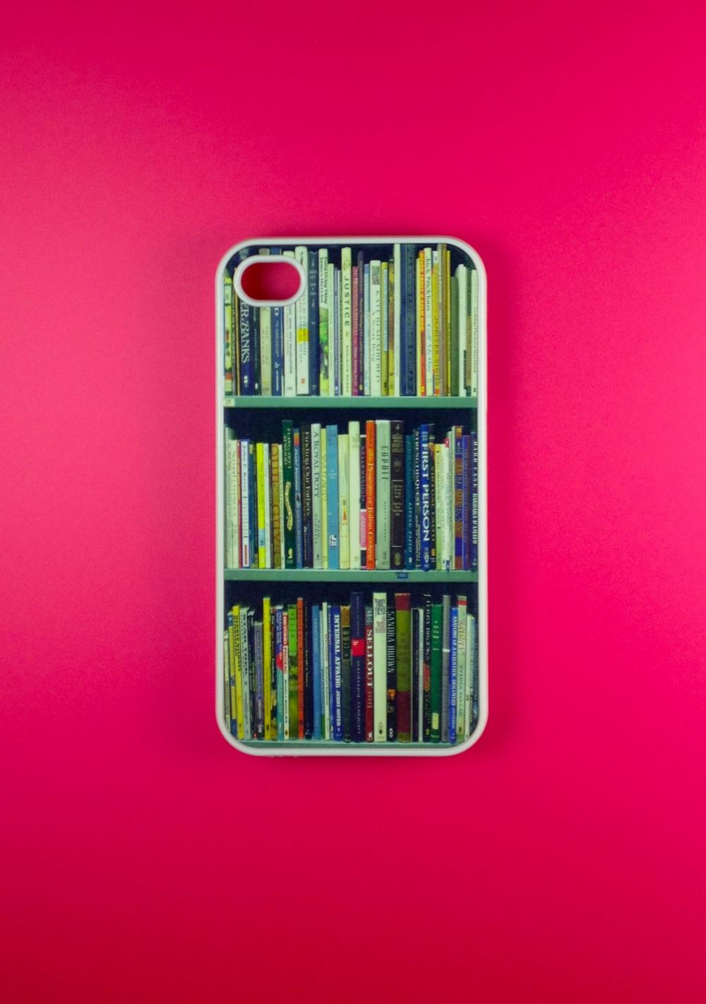 Bookshelf Iphone 4 Case - Bookshelf Iphone 4s Case, Iphone Case, Iphone 4 Cover