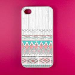 Iphone 4 Case - Aztec Pattern Iphone 4s Case, Iphone Case, Iphone 4 Cover