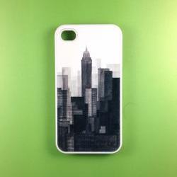 Iphone 4 Case - Vintage NY City Iphone 4s Case, Iphone Case, Iphone 4 Cover